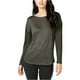 thumbnail image 2 of INC Blusa jaspeada para mujer, verde, pequeña, 2 of 2