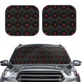 thumbnail image 2 of Xecao Red Poker for Foldable Car Sun Shades (2-Pack) offer sun protection with an easy-fold design for convenient windshield shading., 2 of 7