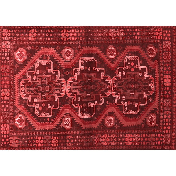 Ahgly Company Indoor Rectangle Persian Red Traditional Area Rugs, 5' x 7'