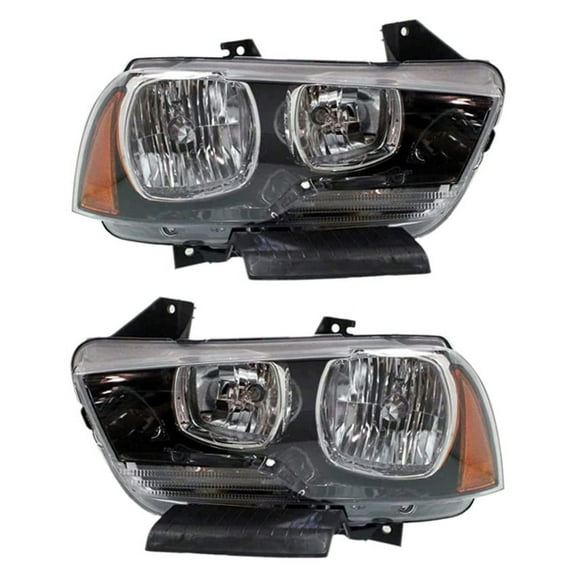 New Headlight Compatible With Dodge Charger Sxt Se 2011-2014 by Part Number 57010410AF 57010411AF CH2503232 CH2502232