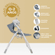 thumbnail image 3 of Columpio Para Bebé Aeiou Md-305c Baby Rocker Mecedora Gris, 3 of 8