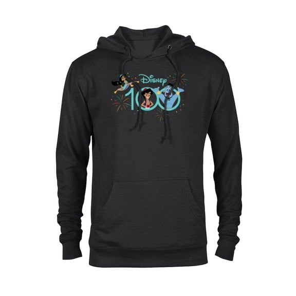 Disney 100 Anniversary Aladdin Jasmine Genie D100 - Pullover Hoodie for Adults - Customized-Black