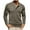 Army Green, variant on Mens Long Sleeve Henley Shirts Neck Snap Buttons Stand Collar Long Sleeve Fall Winter Sweatshirt Tops Blue XXXL