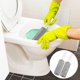 thumbnail image 2 of Paquete de 2 limpiadores de inodoros, removedor de acumulación de agua dura con mango ergonómico, removedor de anillo de manchas de inodoro, limpieza de piedra pómez, 2 of 5