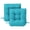 Aqua Blue, variant on Tufted Wicker U-Shape Cushions Set of 2 ,Water and Fade-Resistant Performance Fabric , Outdoor Seat Cushions for Patio Furniture,22” x 22”(2 count)