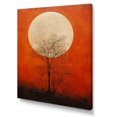 thumbnail image 2 of Designart "Moon'S Persimmon Presence II" Moon Canvas Art Print, 2 of 7