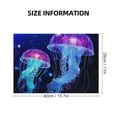 thumbnail image 2 of Chilfamy Jellyfish Bioluminescence Hologram Wooden Unique Shapes Jigsaw Puzzle Impossible for Adults 300 PCS, 2 of 6