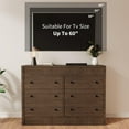 thumbnail image 4 of Modern 6-Drawer Wooden Dresser, Fluted Oak Chest of Drawers for Bedroom, Living Room, Hallway & Entryway, 4 of 8