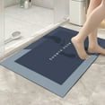 thumbnail image 4 of FAMTKT Bathroom Rugs Diatomaceous Bath Rug Super Absorbent Quick Dry Rubber Backing Non Slip Washable Bathroom Floor Mats Shower Rug For In Front Of Bathtub Shower Room 16x24IN, 4 of 9