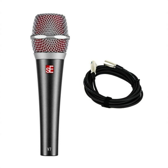 sE Electronics V7 Dynamic Vocal Microphone Bundle with 20-foot XLR Cable
