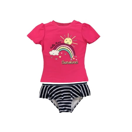 Freestyle Revolution Rainbow Rashguard Tankini Swimsuit (Baby Girls & Toddler