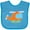 Turquoise, variant on Inktastic Helicopter Cute Flying Boys or Girls Baby Bib