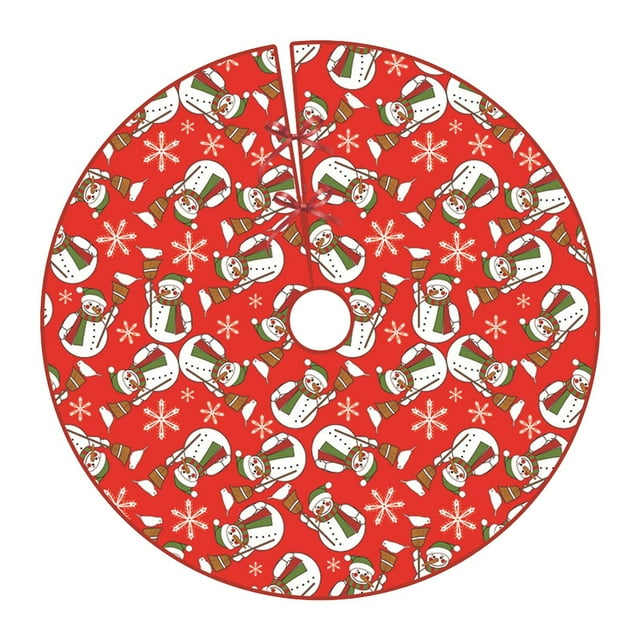 ILJNDTGBE Christmas Tree Skirt Creative Decorations Festive Party Decoration Snowman Old Man Christmas Tree Pattern Event Planner Organizer Graduation Party Decorations 2022 And Dinosaur Party