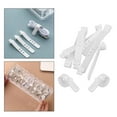 thumbnail image 6 of Colaxi 6x10Pcs White Cable Ties Fastening Cable Strap for Data Cable Cord Cables Desk 6 Pcs, 6 of 10
