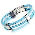thumbnail image 4 of 2018 Aficionados al fútbol Bandera nacional Brazalete de cuero de cuerda triple Argentina Zulema Brazalete del pun ¢ o de la bandera, 4 of 8
