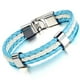 thumbnail image 4 of Pulsera triple de cuero con la bandera nacional, ideal para aficionados al fútbol 2018 Argentina, 4 of 8