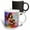 Multicolor, variant on 3drose, Redhead Woman in Colorful Dress Hugs Her Cat. Colorful Gift, Charm, 15oz Two-tone Red Mug