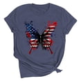 thumbnail image 2 of Vetsdori USA Years Anniversary T Shirts for Women Patriotic Casual Pullover Graphic 4th of July,Red White and Blue Short Sleeve Independence Day Crew Neck Womens T-shirts Summer, 2 of 7