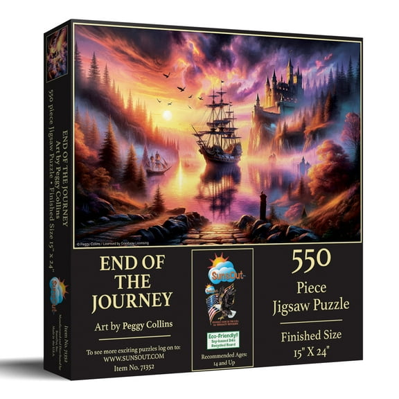 SUNSOUT INC - End of Journey - 550 pc Jigsaw Puzzle by Artist: Peggy Collins - Finished Size 20" x 27" - MPN# 71352