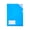 Blue 1Pcs, variant on HOARBOEG 1Pcs A4 Size Plastic Folder with Clip - Transparent Document Holder and File Organizer for Office Home, Thickened L-Shape File Bag with Label Pocket, Waterproof Poly Envelope