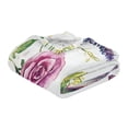 thumbnail image 3 of 70x55 Inches Glow in The Dark Blanket Cozy Throw Camping Blankets for Home and Outdoor Use Whimsical Watercolor Painting, 3 of 8
