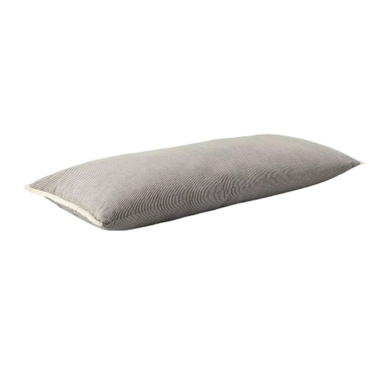 16x42 Slub Center Stripe Oversized Lumbar Bed Pillow Sour Cream - Hearth  & Hand™ with Magnolia