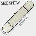 thumbnail image 3 of Dailycode Double Sided Oven Mitt with Loop Heat Resistant Kitchen Long Potholders 7" x 35" Light Yellow and White Stripes, 3 of 6