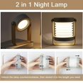 thumbnail image 2 of Lantern light，Rechargeable LED Lantern Lamp, Dimmable Multi-Functional Portable Night Light for Bedroom Outdoor Camping，White/Gray, 2 of 7
