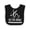 Black and White, variant on Inktastic Funny Flute Music Quote Boys or Girls Baby Bib