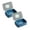 Blue*2, variant on 1 Pcs Covered Self-Draining Soap Holder, Travel Soap Containers Lightweight Plastic Bar Soap Holder Boxes with Cover Portable Soap Case for Kitchen, Shower, School, Gym 5.5x4"