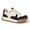 Beige/Black, variant on Comfort Retro Color Blocked Sneakers Fashion Casual Shoes,White&Green,Womens