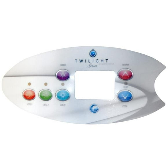 Master Spa Mode-Jets1-Jets2-Light Spa Side Overlay, Warm Cool - 6-Button