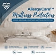 thumbnail image 2 of Allergy Care 100% Cotton Breathable Mattress Protector, Zippered Encasement, Blocks Dust Mites, Pollen and Pet Dander, Cal King 72" x 84"x 12", 2 of 5