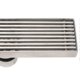 thumbnail image 3 of Linear shower channel with grate, 20 cm long and 5.5 cm wide, stainless steel, rectangular, for 5 cm pipe, odor prevention, central drain, 3 of 4