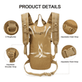 thumbnail image 4 of Mochila Hidratación Táctica Ciclismo Bolsa De Agua 3l Xtellar cafe, 4 of 4