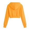 thumbnail image 7 of Abcomgle Girls Hoodies 7-8 Zip Up Cropped Long Sleeve Kids Jacket Cute Trendy Lightweight Pullover Sweatshirt with Pockets, 7 of 7