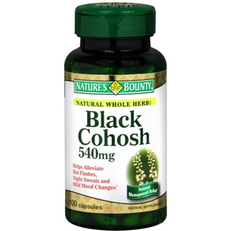 Nature's Bounty Black Cohosh 540 mg Capsules 100 Capsules (Pack of 6)