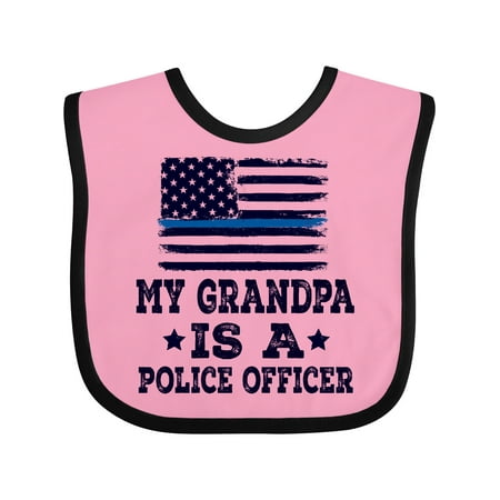 

Inktastic Grandpa Police Officer Law Enforcement Gift Baby Boy or Baby Girl Bib