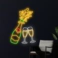 thumbnail image 3 of Handmadetneonsign Champagne Neon Light, Champagne Cheers Neon Sign, Wine Class Bottle Led Light, 3 of 5