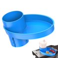 thumbnail image 1 of My Travel Tray Oval, extienda su portavasos actual para sostener una taza más una bandeja para refrigerios, juguetes y accesorios, 1 of 5