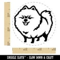 thumbnail image 2 of Perky Pomeranian Pup Dog Pet Self-Inking Rubber Stamp Ink Stamper - Brown Ink - Small 3/4 Inch, 2 of 7