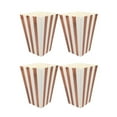 thumbnail image 3 of HOOWIFFY Movie Theater Snack Boxes 24Pcs Card Paper Vertical Stripe Rose Gold, 3 of 8