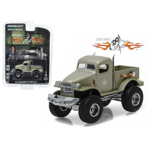 1941 Military 1/2 Ton 4x4 Pick Up Truck "Sgt Rock" Stacey David's Geraz 2010-Current TV Series 1/64 Diecast Greenlight