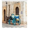 thumbnail image 3 of Ambesonne Colorful Shower Curtain, Carriage at Santo Domingo, 69"Wx75"L, Multicolor, 3 of 3