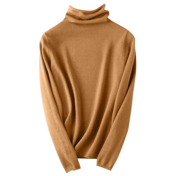 QASIEATN Sweaters for Graceful Women Fashion, Heaps Of Turtleneck Pullovers with Thick Slim Base Sweaters and Knits, Womens Fall Tops