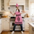 thumbnail image 2 of Wax Crayon For Carnival & Theme Party Colourful Fancy Dress Set For Adults With Apron And Hat Fun Available In 8 Colours, 2 of 9