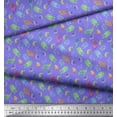 thumbnail image 2 of Soimoi Viscose Chiffon Fabric Coral & Seashell Ocean Decor Fabric Printed Yard 42 Inch Wide, 2 of 3