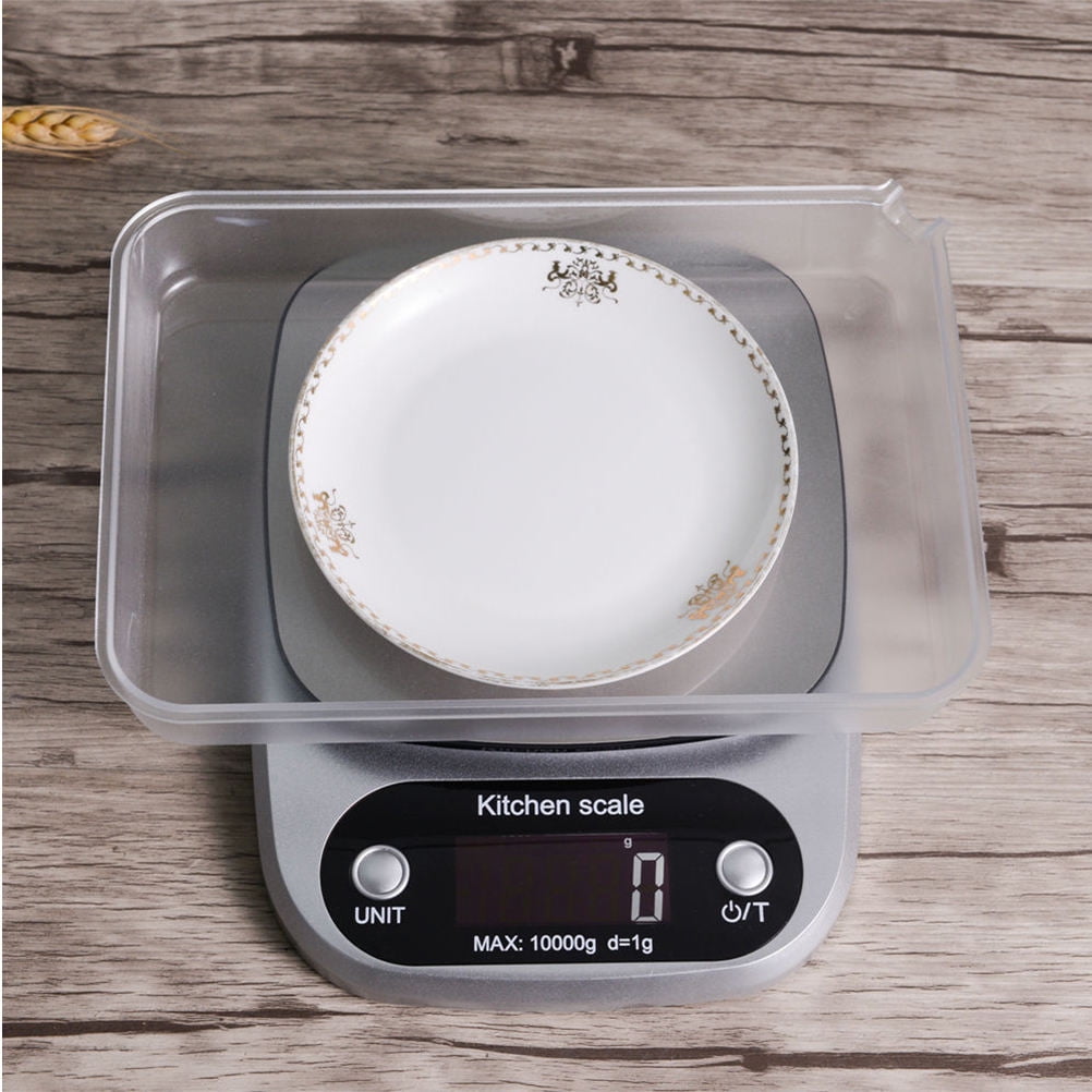 PBPBOX 1PC Rectangular Digital Scale Stainless Steel Kitchen Measuring Scales for Home Use