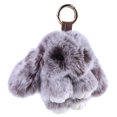 thumbnail image 4 of Pomponía Piel Esponjosa Pends Plush Keychain Real Fur Key Cain, 4 of 9