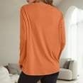 thumbnail image 4 of Womens Long Sleeve Shirts Tops Fashion Oversized Casual Basic Crewneck Fall Clothes for Women Tees Blouses, 4 of 6